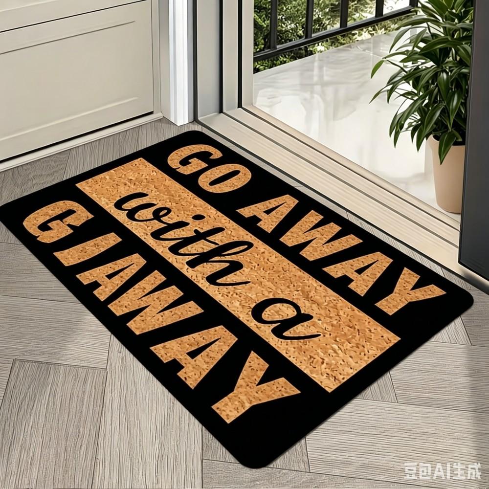 Kom Terug Met Een Arrestatiebevel Deurmat Grappige Uitspraak Vloerkleed Antislip Entree Mat Binnen Buiten Keuken Tapijt Decor 40x60cm