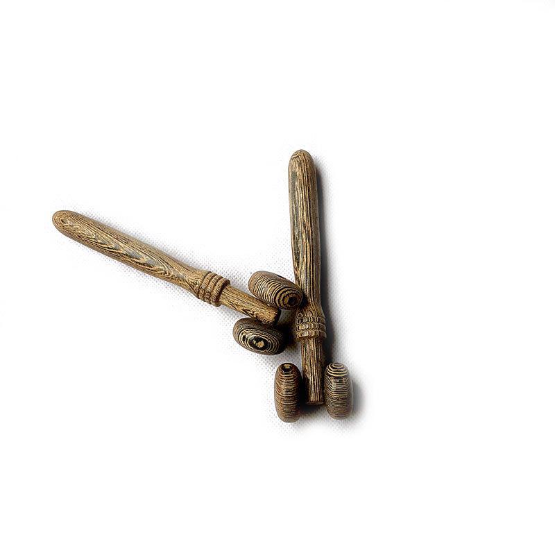 Portable Wooden Nose Bridge Massager - Customizable Natural Wood Design