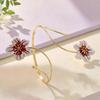Drip Oil Open Arm Bangle Enamel Glaze Armband Elegant Flower Bracelet  Hand Jewelry