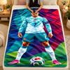 Koc Flanelowy Cristiano Ronaldo Ciepły Miękki Koc Rzutowy do Użytku Wewnętrznego Sofa Łóżko Salon