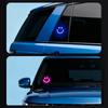 Car Solar & USB Powered Smile Face Light Window RGB Atmosphere Light Led Flash Decorate Light with Sucker For Windshield