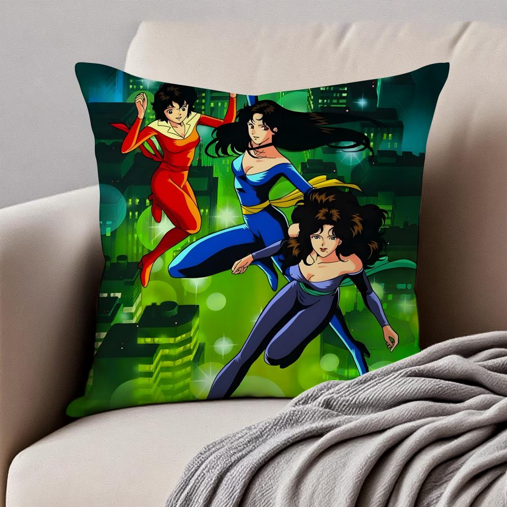 

Japanese Manga CCity Hunter Cushion Cover Pillowcase Antidustmite Invisible Zipper Short Plush Sofa Cushion 30x30cm