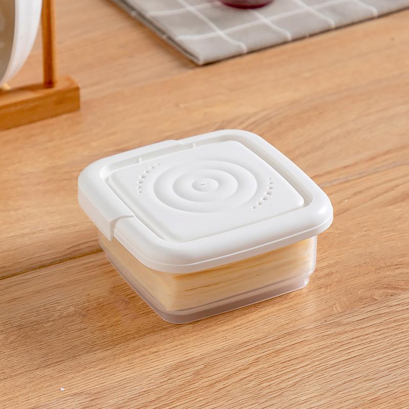 1Pcs Butter Cheese Storage Box Cheese Box Refrigerator Kitchen Fruit Vegetable Fresh-Keeping Organizer Storage Box Kitchen Tool