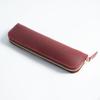 Leather Zipper Pen Bag Minimalist Design Pouch Zippered Pencil Case for Students,