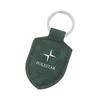 Carbon Fiber Texture Leather Keychain for Polestar 1/2/3/4 - Men's & Women's Shield Buckle Pendant
