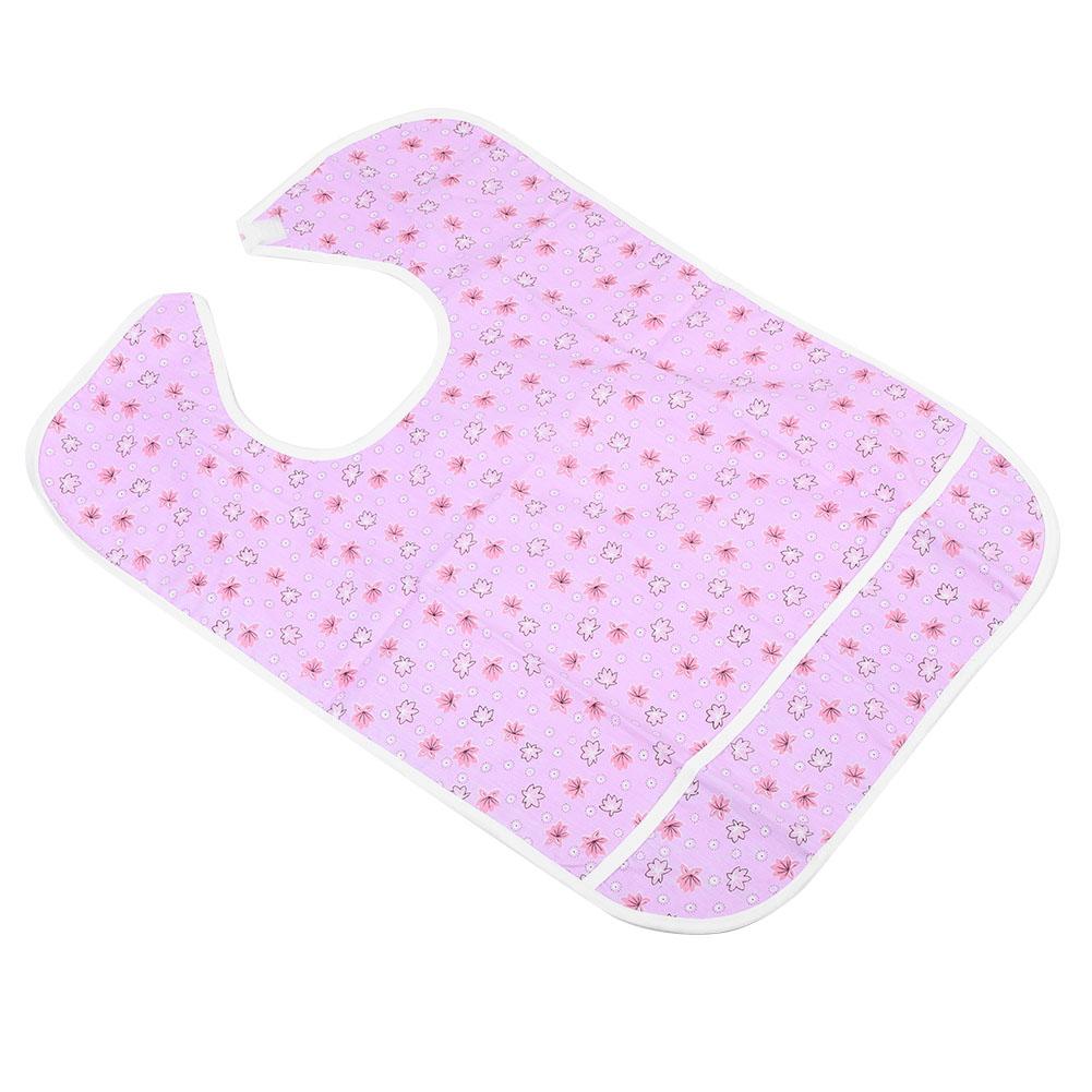

Двухслойные водонепроницаемые слюнявчики-полотенца, фартуки для еды, защитник для пожилых взрослых, розовый