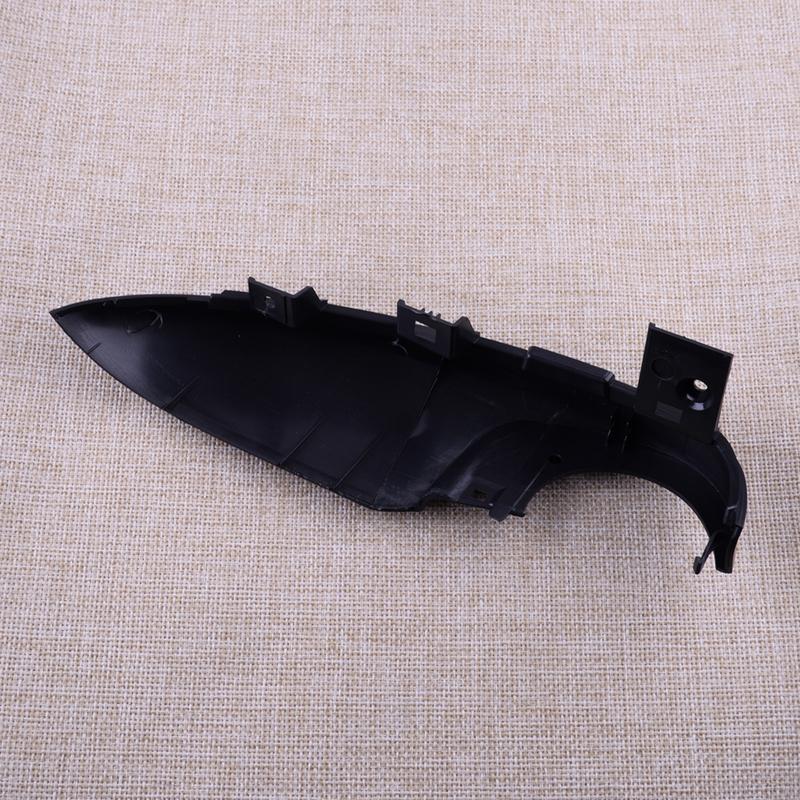 Car Front Left Side Mirror Base Plate Cover Fit for Mazda 3 Axela 2016 2015 2014 Black ABS