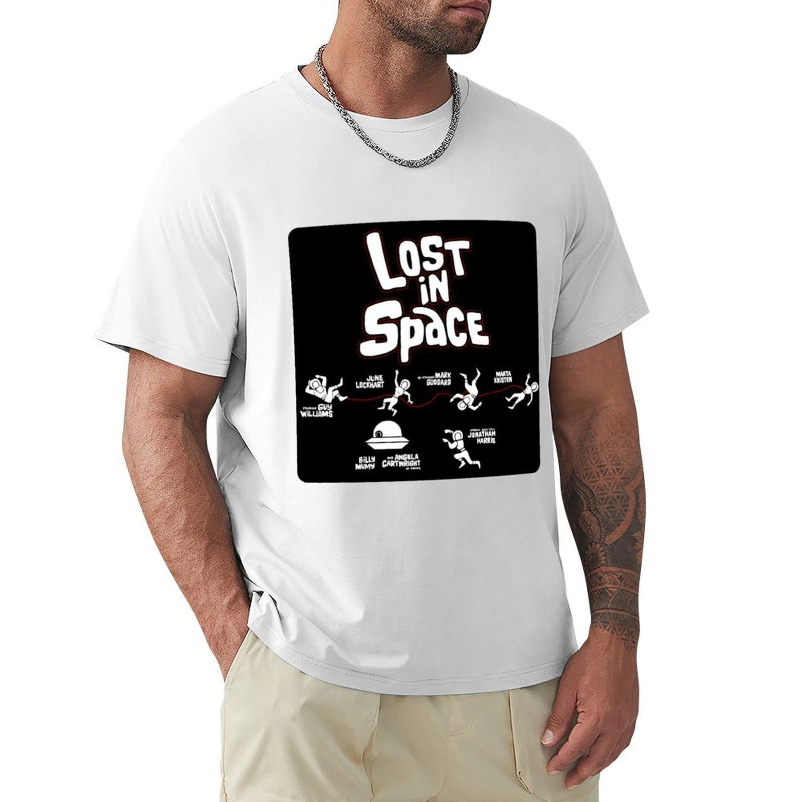 Lost in space TShirt funny meme tshirts oversized plus size tops vintage t shirt men S
