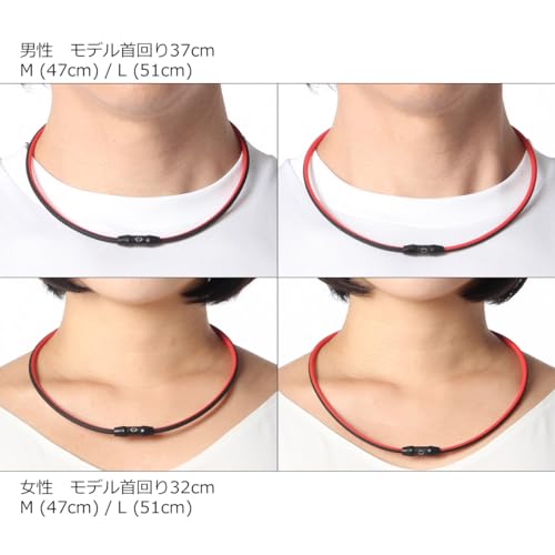 Colantotte SPORTS Halskette SR140 NEXT CO Magnethalskette S140 Limette x Schwarz M 47cm