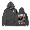 Anuel AA Real Hasta La Muerte 2025 World Tour Hoodies Men's Clothing Harajuku Hip Hop Sweatshirts Casual High Quality Pullovers