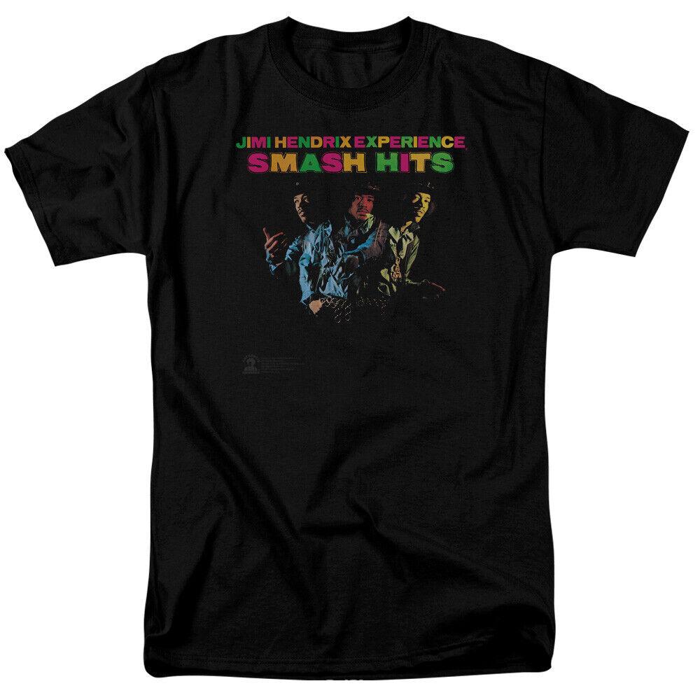 26 Jimi Hendrix Smash Hits T Shirt Licensed Rock N Roll Music Band Tee Black Unisex T-Shirt M