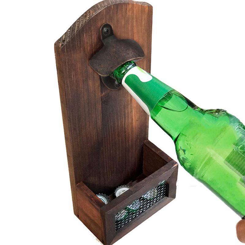 

ABJI-Beer Wine Bottle Opener 10PCS Vintage Heavy Duty Wall Mounted For Kitchen Party Soda