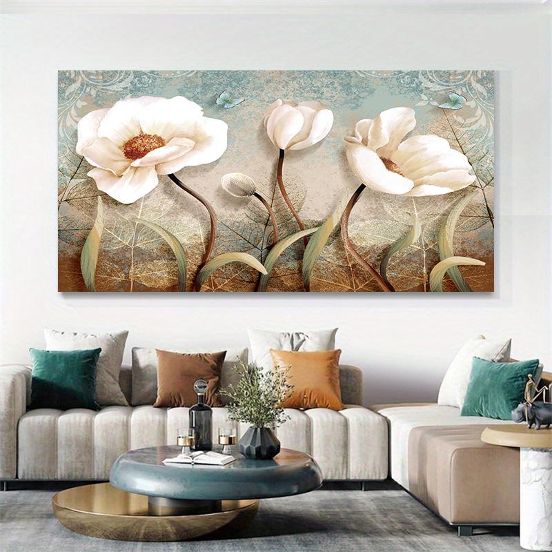 Colorful Vintage Flower Landscape Canvas Painting Posters and Prints Wall Art Pictures Bedroom Living Room Home Decor