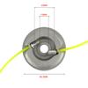 Aluminum Grass Trimmer Head With 2 Lines Brush Cutter Head Thread Universal Nylon Grass Cutting Line Head for Lawn Mower