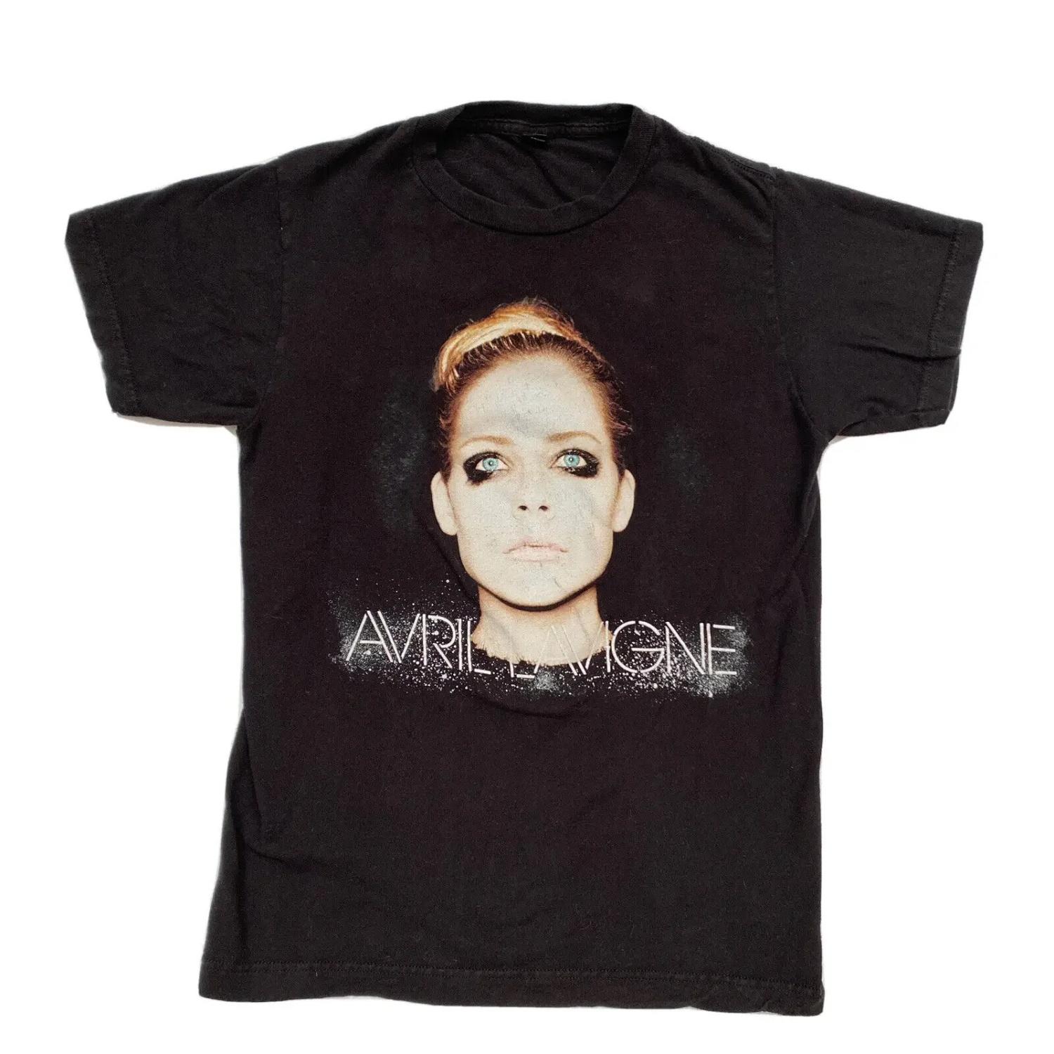 

Avril Lavigne 2013 Tour T Shirt Black Size S Double Sided long or short sleeves S