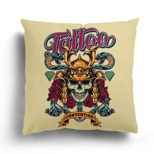 Bedroom Cushion Cover Cartoon Pillowcase Japanese Samurai  Character  Mask Living Room