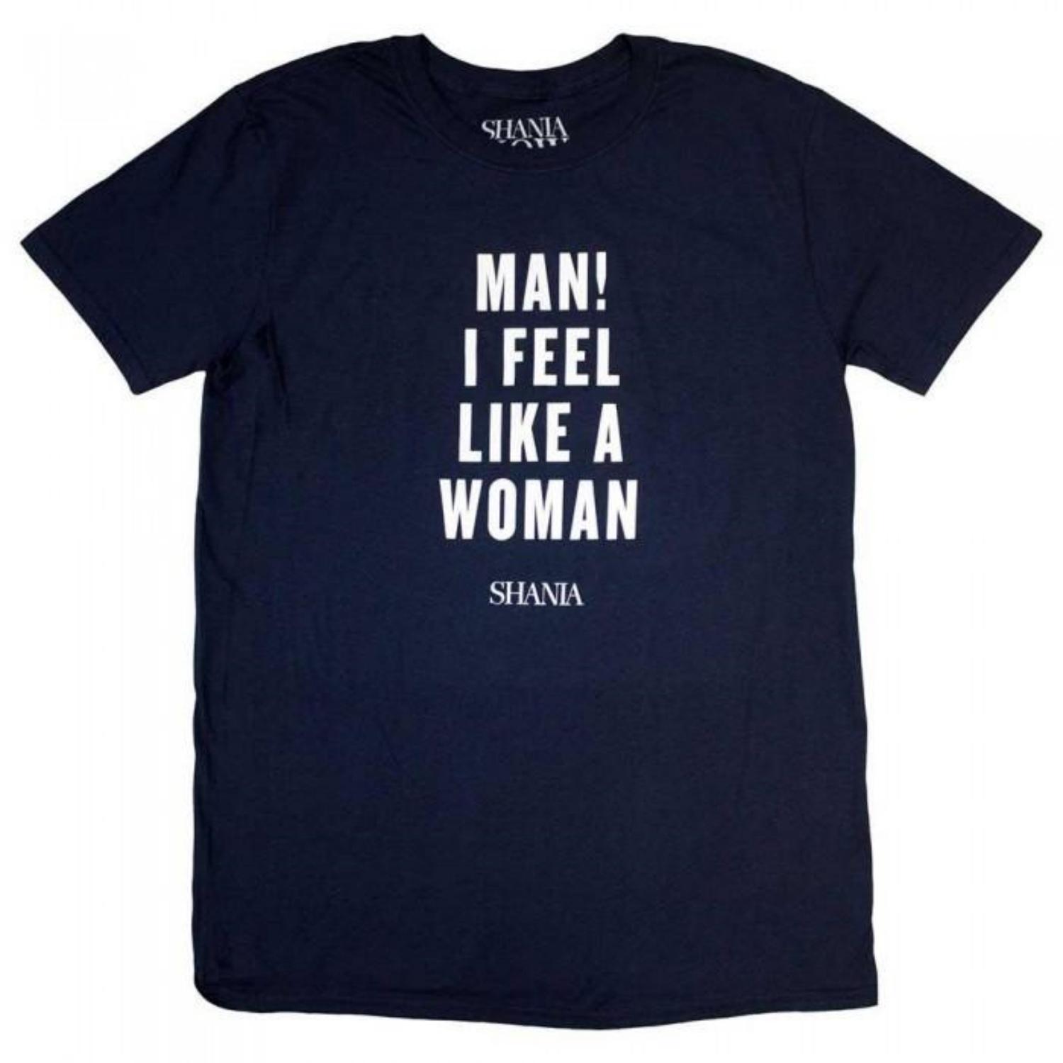 Shania Twain Unisex Adult Feel Like A Woman T-Shirt S чёрный