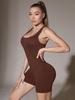 Women's Seamless Yoga Bodysuit - Cross Back, Hip-Lift, One-Piece for Spring/Summer Fitness & Running