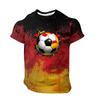 Men's Short Sleeve Crew Neck T Shirt with Soccer Ball Graphic Print Casual Regular Fit Comfortable Top for Daily Wear