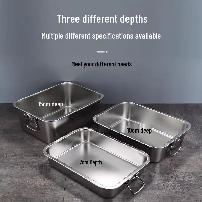 Stainless Steel Deep Rectangular Food Pan
