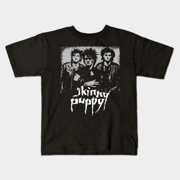 Boys Girls Soft Cotton Graphic Tees Skinny Puppy Breathable Daily School Wear Kids T-Shirts
