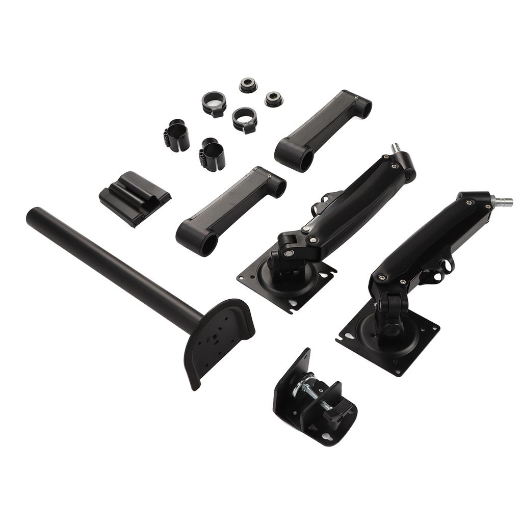Computer Monitor Double Arm Bracket Adjustable Spring Monitor Mount Swivel Vesa Arms with C Clamp