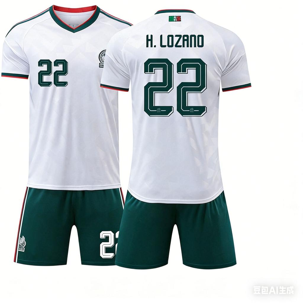 2026 World Cup Mexico Away Jersey No. 9 Raul National Team Jersey Short-sleeved Football Jersey Custom Cross-border