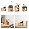 Hand Crank Music Box Novelty Unique Hand Operated Wooden Musical Box Decor for Colleague Friend Classmate Family Birthday Gifts