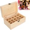 15 Slot Essential Oil Box Pine Display Anti Sunlight Essential Oil Storage Case for Home Beauty Center