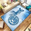 MSV Duisburg Teppich für Wohnzimmer Schlafzimmer Zuhause Sofadekoration, Kinderspiel Rutschfeste Bodenmatte