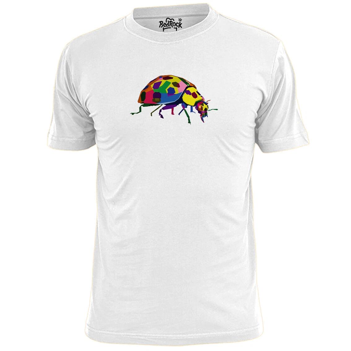 Mens Colourful Beetle T shirt Insects Bugs XL