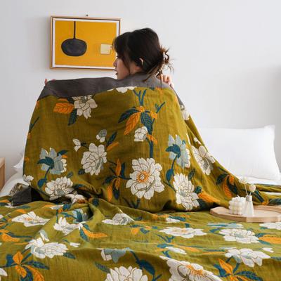All-Season Five-Layer Gauze Cotton Blanket for Office or Home Use