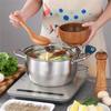SUS304 stainless steel double layer thickened household cage drawer steamed Mantou small steamer soup pot stew pot