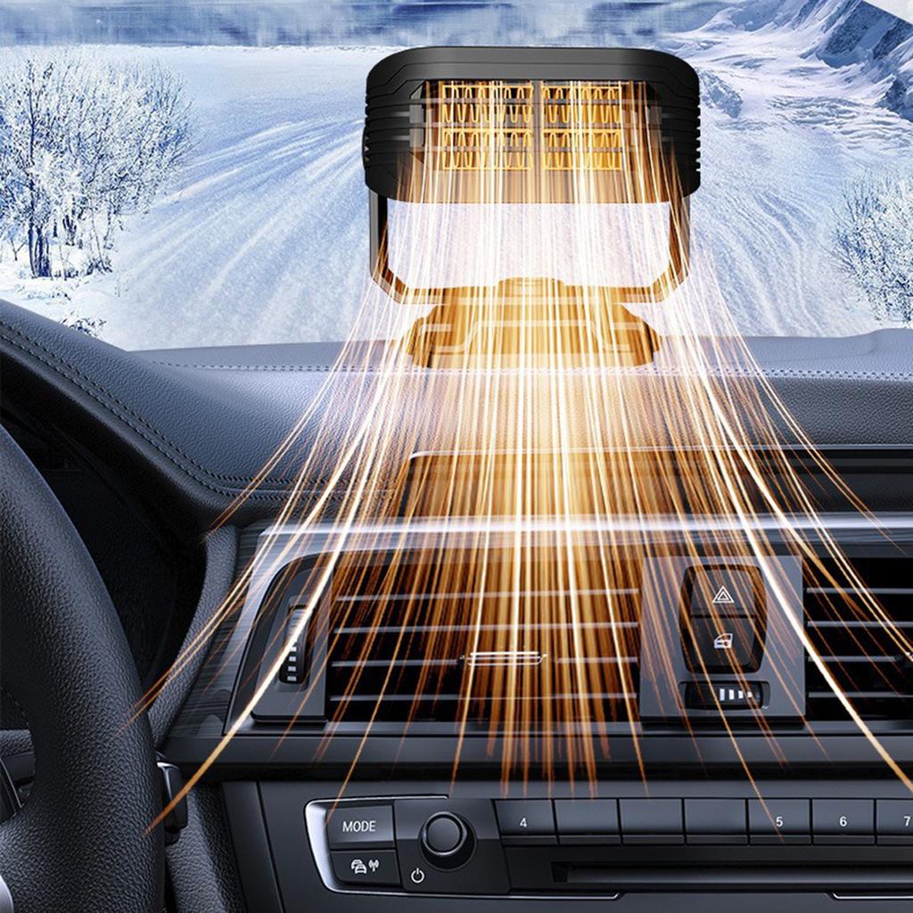 Rapid Heating Car Fan Heater 12V 150W Convenient Defrosting Tool Defroster ABS for Frosty Mornings & Foggy Conditions
