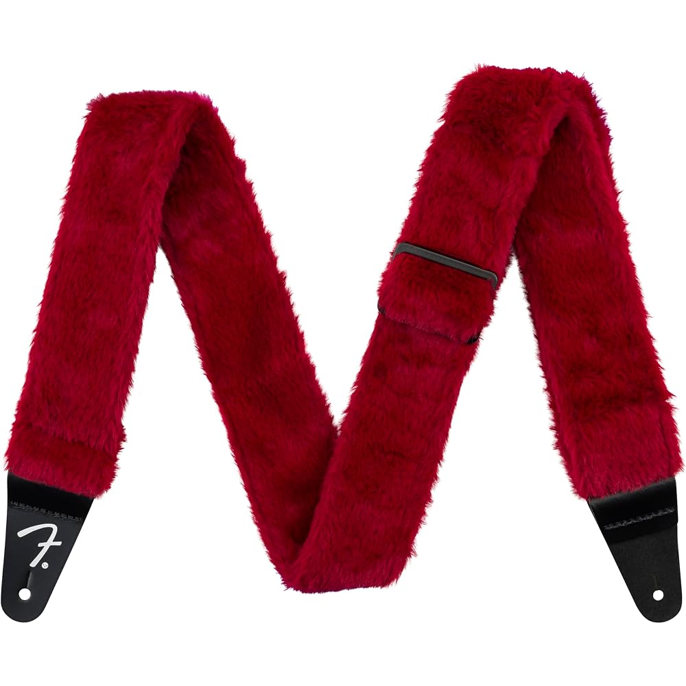 Fender/Poodle Plush Strap Red [Guitar Strap]