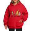 Ladies' Christmas Style Printed Hoodie With Wool And Pockets For Women