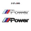 QSC24 2PCS for BMW M M3 M4 M5 E60 X1 X5 X3 X7 X6 F10 F20 M Performance Metal Car Accessories Sticker Emblem Decal Exterior Decoration