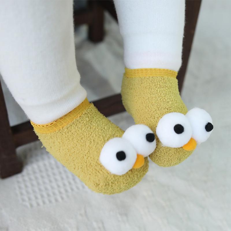Sasairy 1 Pair Toddler Baby Anti-slip Sock Infant Cartoon Animal Indoor Floor Socks Sasairy 1 Pair Toddler Baby Anti-slip Sock Infant Cartoon Animal Indoor Floor Socks