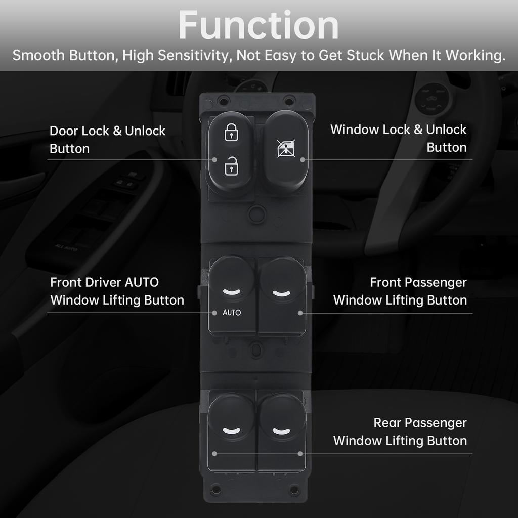 935701R211 935701R111 935701R212 Precision Engineered Direct Fit Power Window Switch Replacement Front Left Driver Hard Wearing