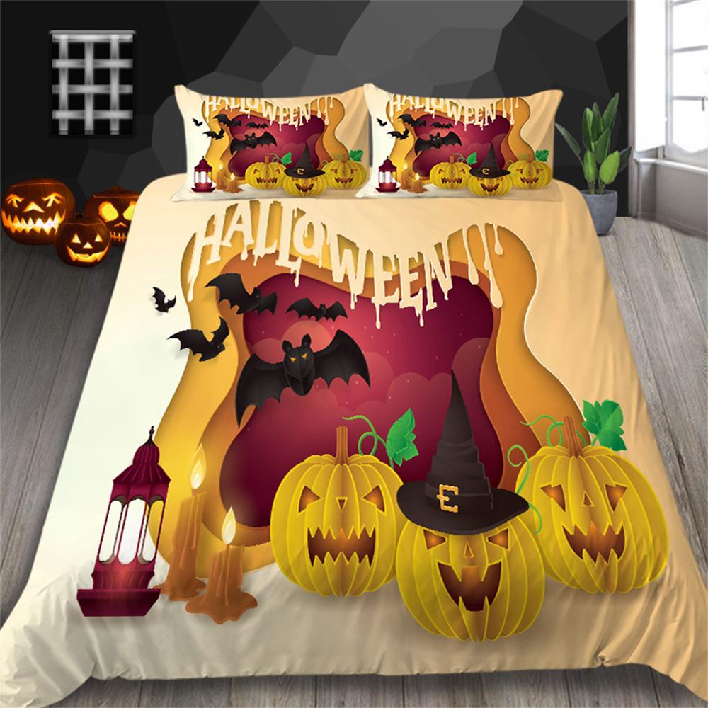 Duvet Cover Set Halloween Home Bedclothes Luxurious Bedding Sets King Size Bedding with Pillowcase Children Bedding Set