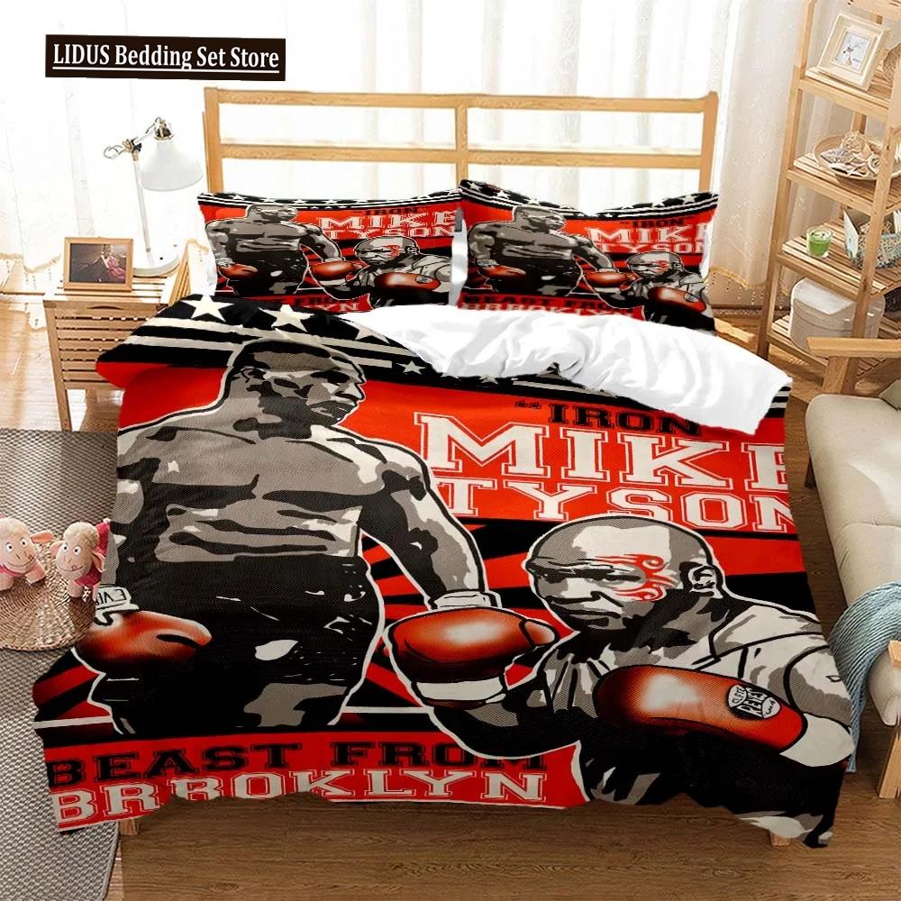 Mike Tyson Boxchampion Bettwäscheset Jungen Mädchen Twin Queen Size Bettbezug Kissenbezug Bett Kinder Erwachsene Heimtextil
