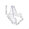 Card Holder Stand Display Small Easel Rack Clear for Plaques Challenge Medals