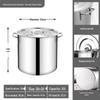 304 Stainless Steel Round Stockpot