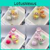 Adorable Flocked Keyring Keychain With Bright Colors For Teen Gifts