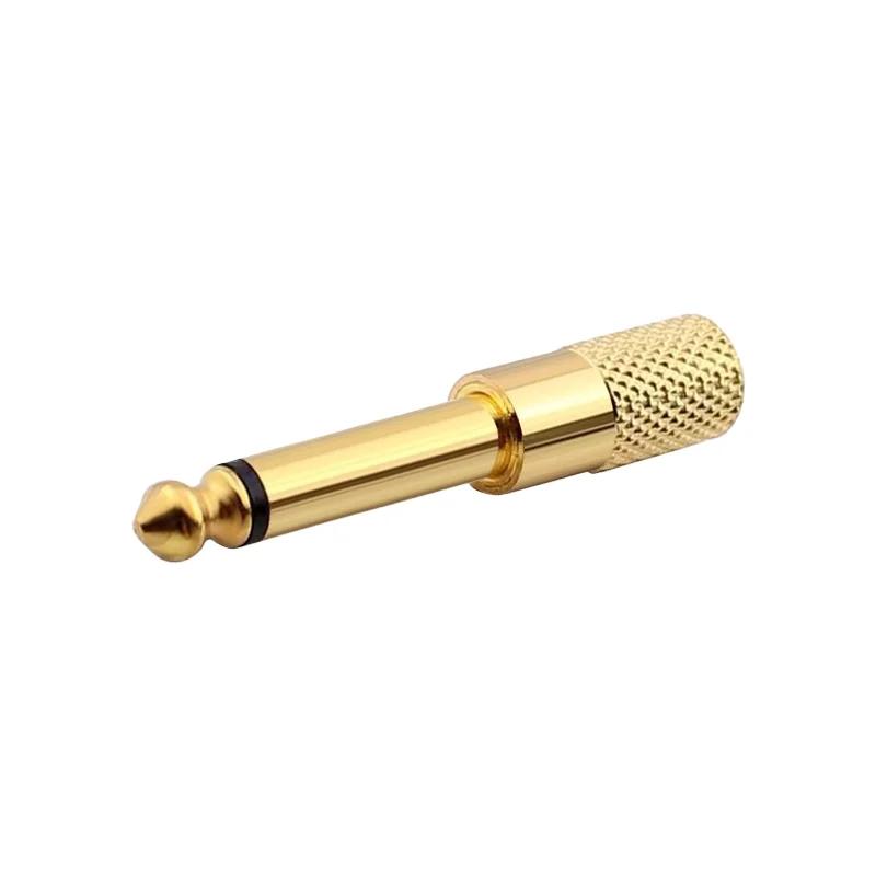 6 35 mm Male to 3 5 mm Female Headphone Adapter Wear-resistant Jack Converter Audio Plug Golden Process Power Amplifier