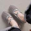 2025 European Genuine Leather Breathable Mary Jane Shoes with Openwork Design
