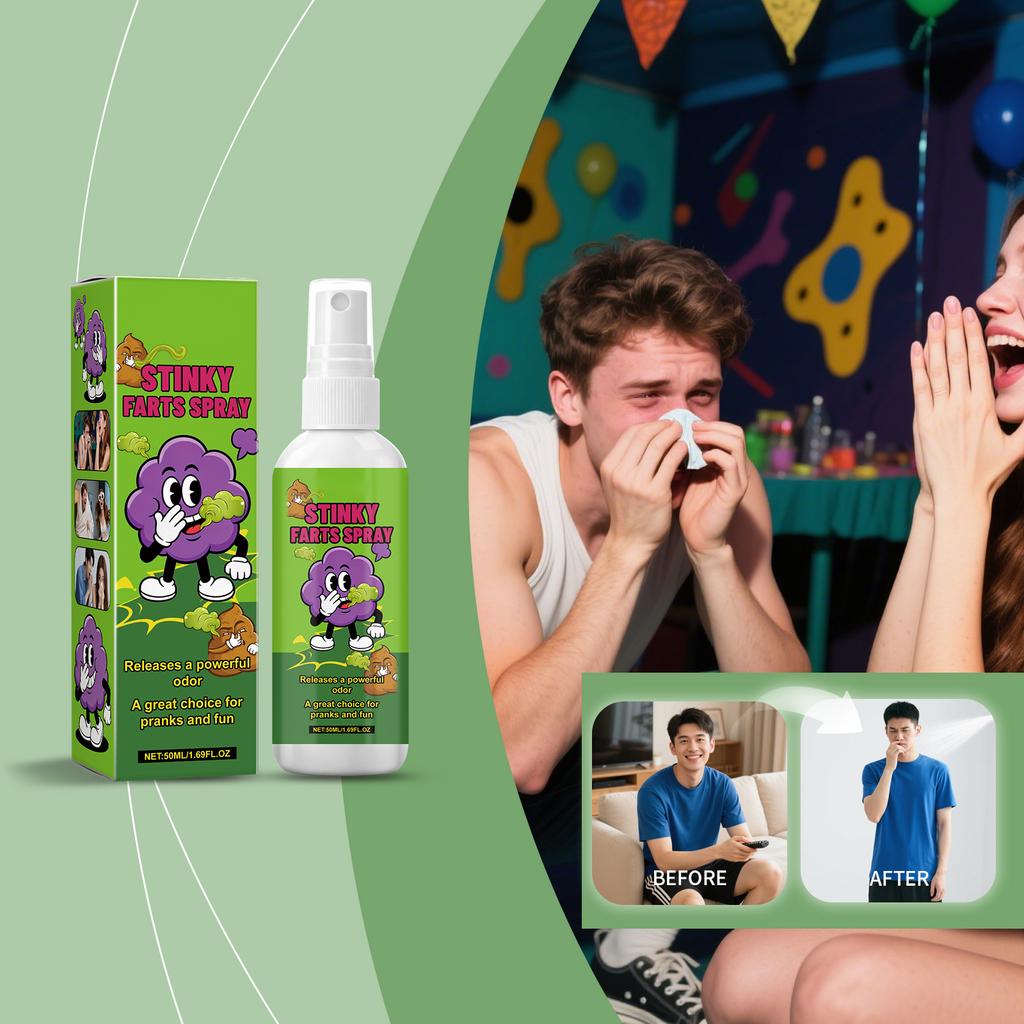 50ML Novelties Liquid Fart Gag Prank Joke Spray Can Stink Bomb Smelly Stinky Gas