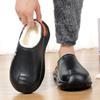 Men's Shoes Winter Warm Shoes Plush Lining Indoor Cotton Slippers Concise Platform Outdoor Kitchen Shoes House Waterproof Slippers