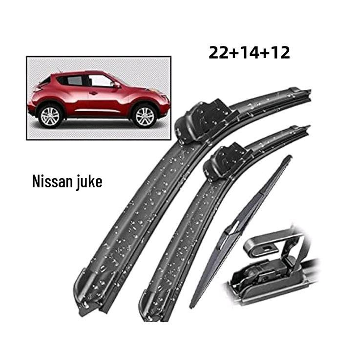 

Бескаркасные щетки стеклоочистителя для Nissan Juke F15 2011-2019 Front Wipers - Pair + Rear Wiper - 1 piece