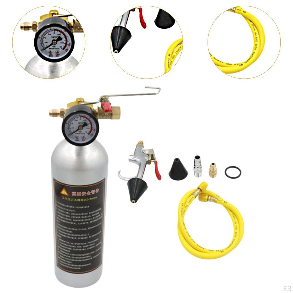 Air Conditioner System Flush Kit Car Clean Canister Auto Conditioning